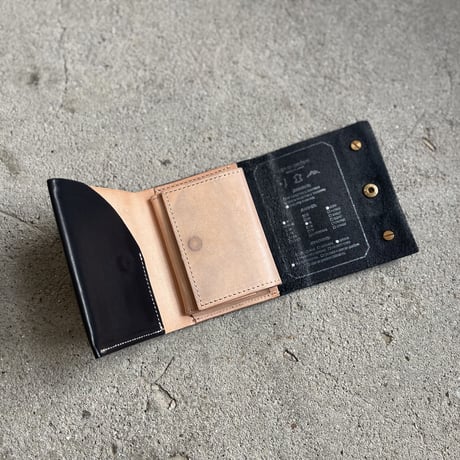 mini wallet ➖ german black × natural➖