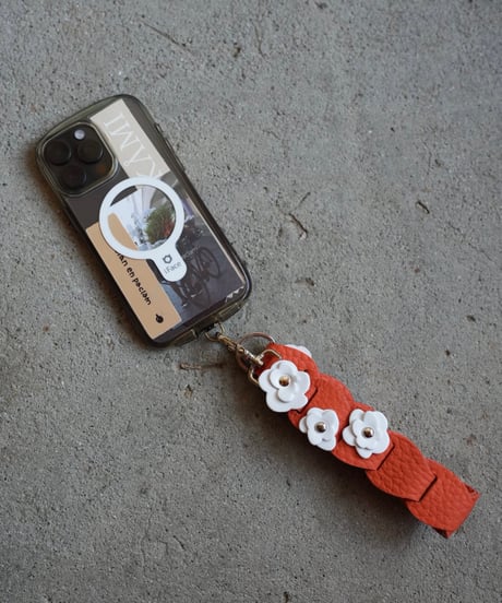 Short strap➖flower orange➖