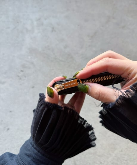 Round zip wallet➖NUE black➖