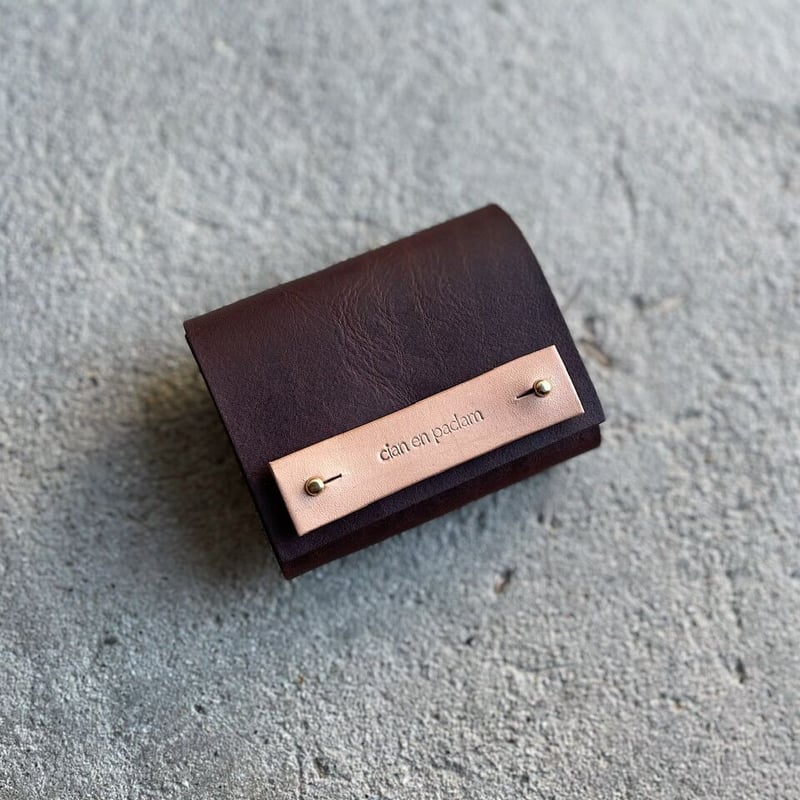 mini wallet ➖dark brown ➖ | cian en paclam