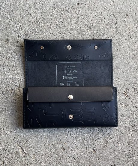 long wallet 『yoni』➖SHAPES black × black➖