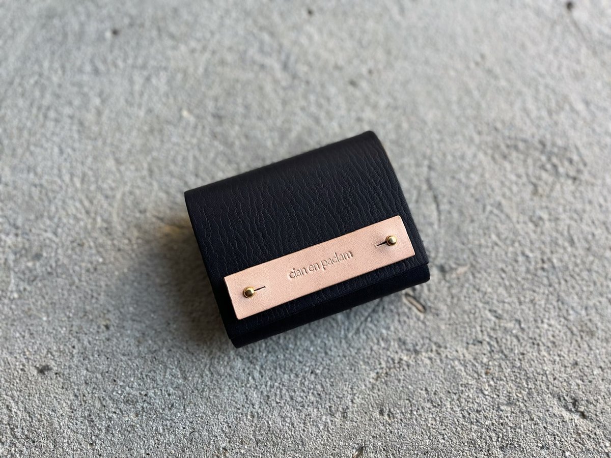 mini wallet ➖NAKI black ✖︎ black➖ | cian en paclam
