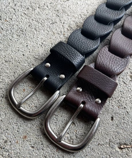 Leather Belt "short type"➖black ➖