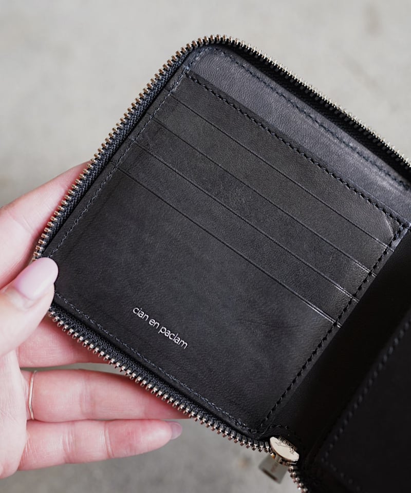 Round zip wallet➖panther black➖ | cian en paclam Round zip wallet➖panther black➖ | cian en paclam
