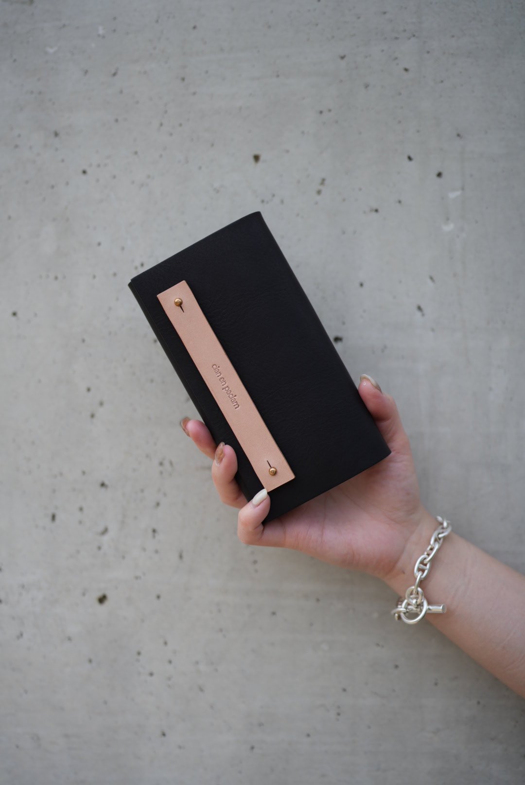 シアンエンパクラム　long wallet ジャーマンブラック　tiny long wallet 『tiny』 ➖german black ✖︎ black➖ | ci