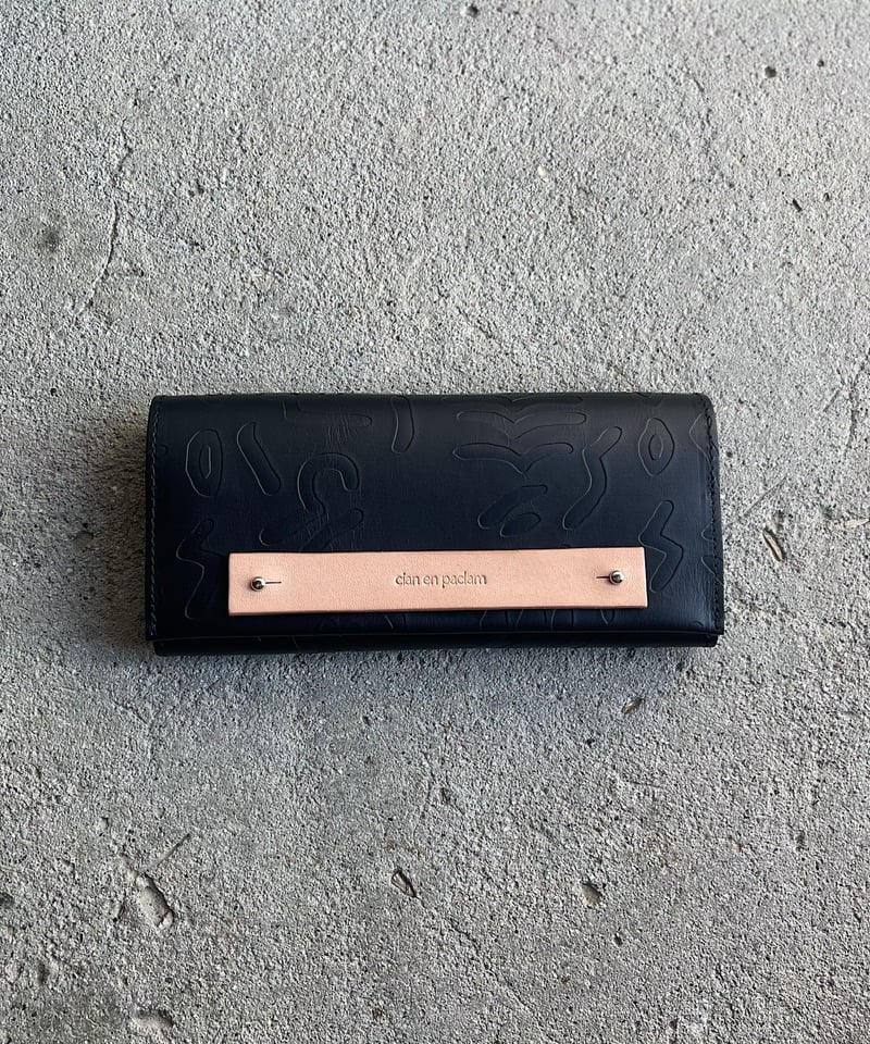 long wallet 『yoni』➖SHAPES black × black➖ | cian