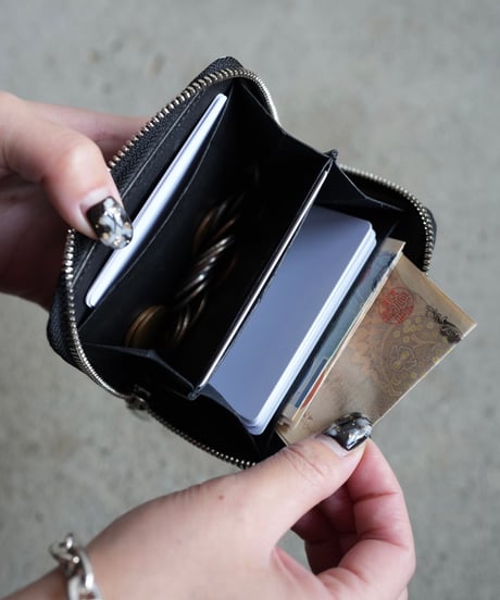 Round coin purse➖black➖