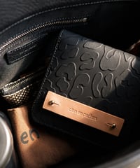 Round zip wallet➖panther black➖