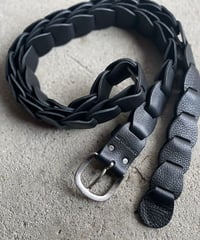 Leather Belt "long type"➖black ➖