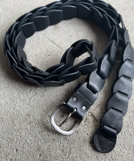 Leather Belt "long type"➖black ➖