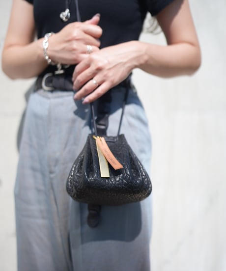 drawstring bag➖sheep black➖