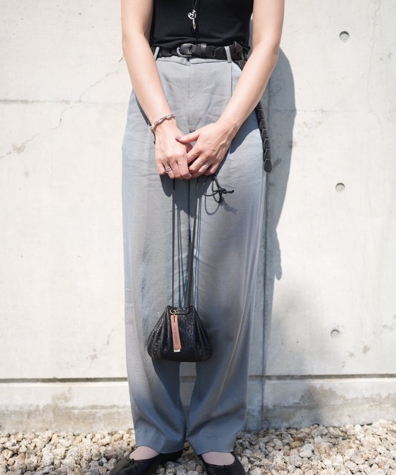 cain en padam ブラック　巾着バッグ drawstring bag➖sheep black➖ | cian en paclam