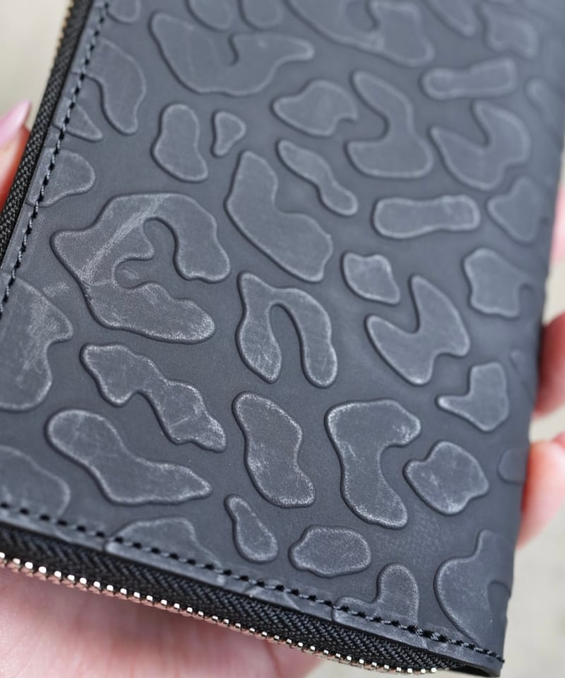 Round zip wallet➖panther black➖ | cian en paclam