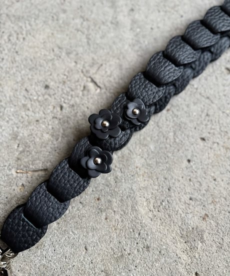 Long strap ➖flower black➖