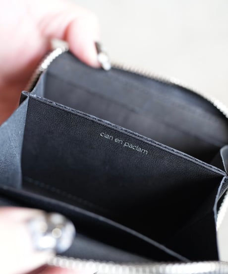 Round coin purse➖Croco Black ✖︎ Python➖