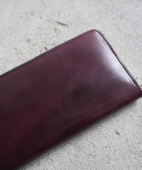 Long Round zip wallet ➖cordovan HORWEEN社➖