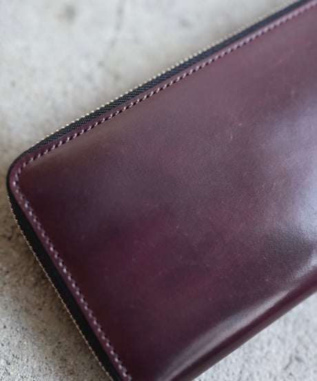 Long Round zip wallet ➖cordovan HORWEEN社➖