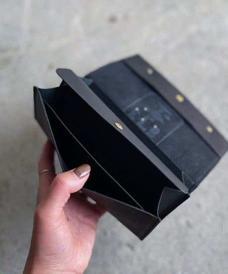 long wallet 『yoni』➖ german black➖