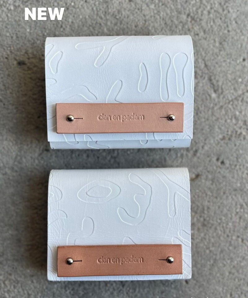 mini wallet ➖SHAPES white ➖ | cian en paclam
