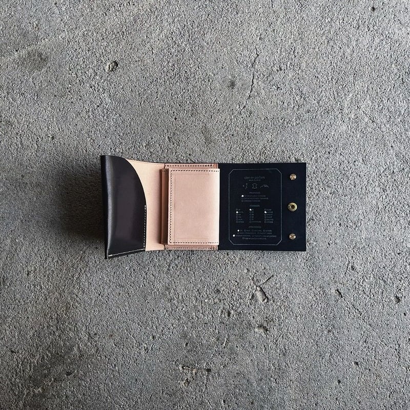 mini wallet ➖horse black × natural➖ | cian en p...