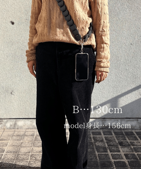 Long strap➖black➖