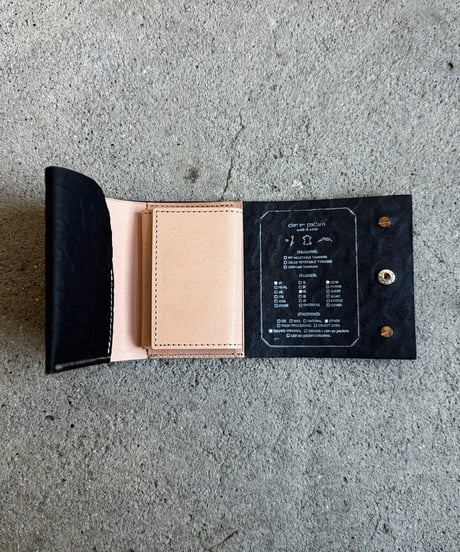 mini wallet➖panther black➖