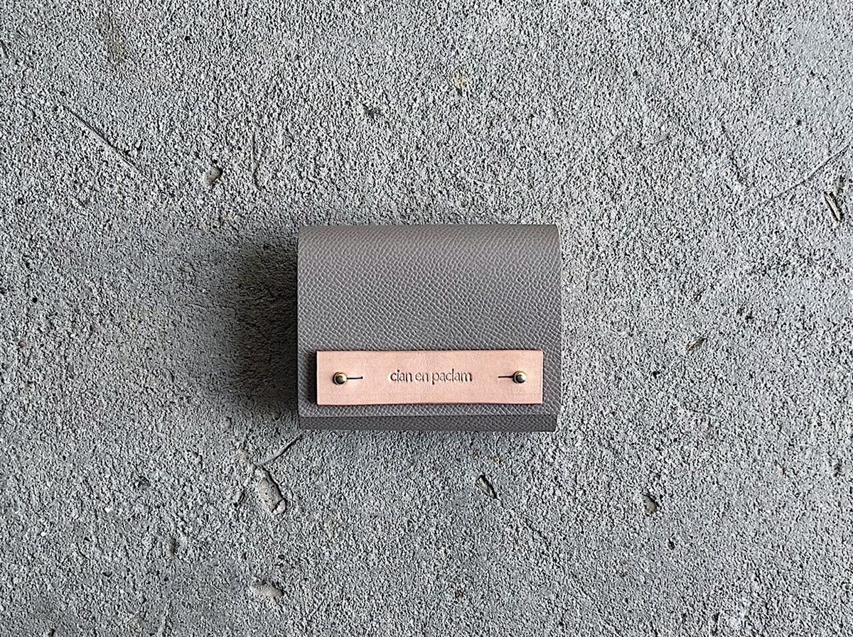 cian en paclam シアンエンパクラム　ミニウォレット mini wallet ➖ warm gray ➖ | cian en paclam
