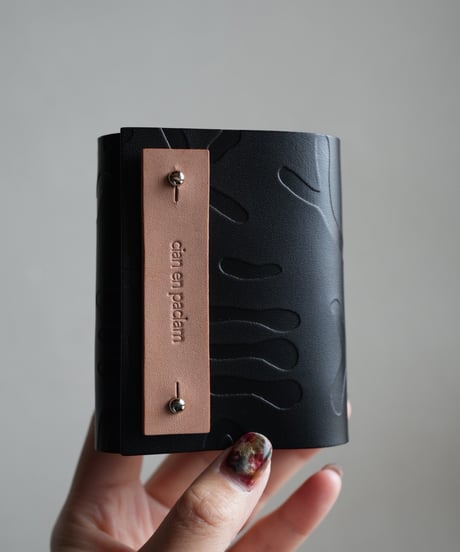 mini wallet➖SHAPES black ✖︎ natural ➖