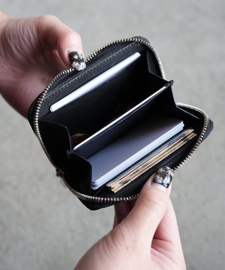 Round coin purse➖black➖