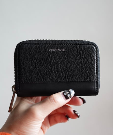 Round coin purse➖black➖