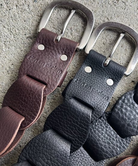 Leather Belt "long type"➖black ➖