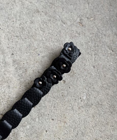 Long strap ➖flower black➖