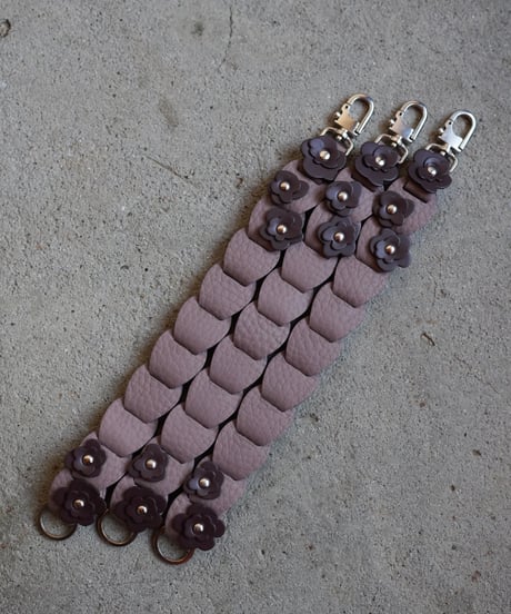 Short strap ➖flower pink beige➖