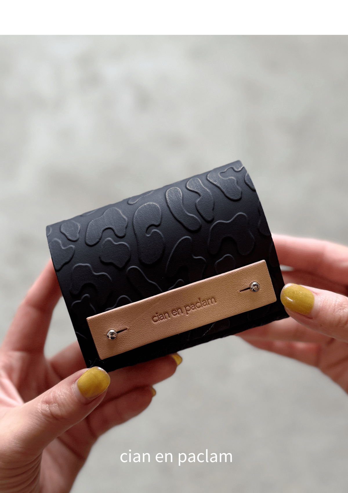シアンエンパクラム　long wallet ジャーマンブラック　tiny long wallet 『tiny』 ➖warm gray➖ | cian en paclam