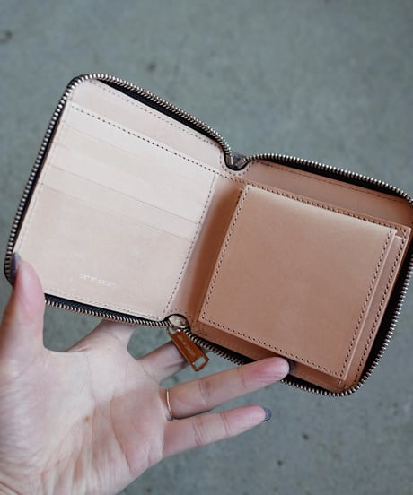 Round zip wallet➖Taupe➖