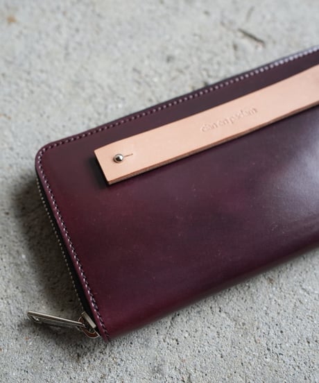 Long Round zip wallet ➖cordovan HORWEEN社➖