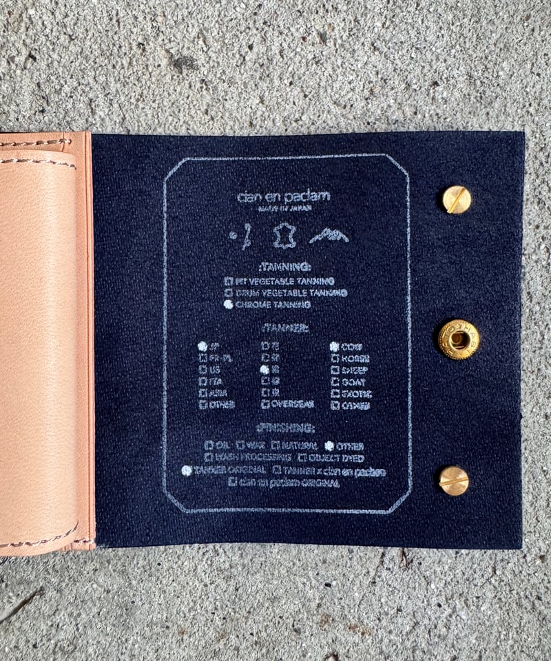 cian en paclam mini wallet NAKI ネイビー　ブルー mini wallet ➖ NAKI navy➖ | cian en paclam