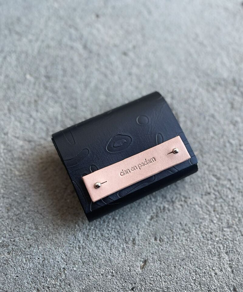 小物 cian en paclam mini wallet chocolate mini wallet➖SHAPES black ✖︎ natural ➖ | cian en