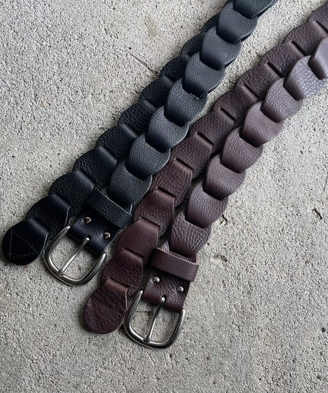 Leather Belt "long type"➖black ➖