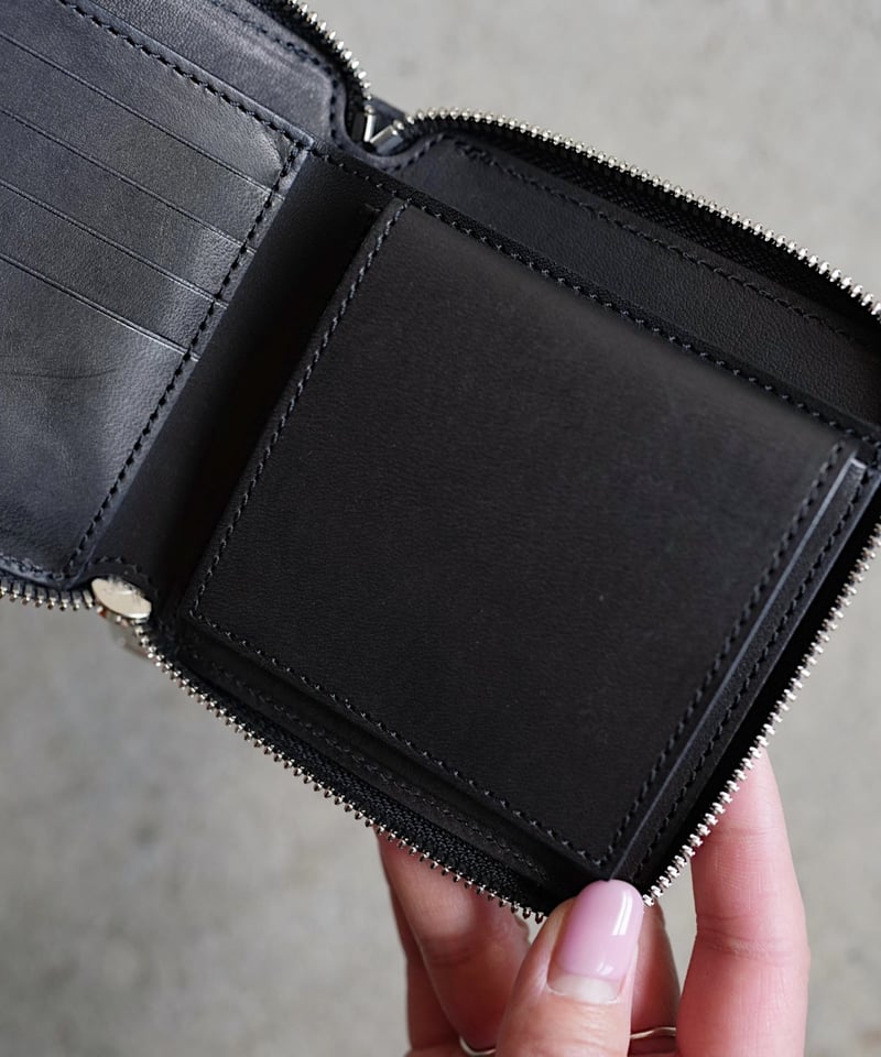 Round zip wallet➖panther black➖ | cian en paclam