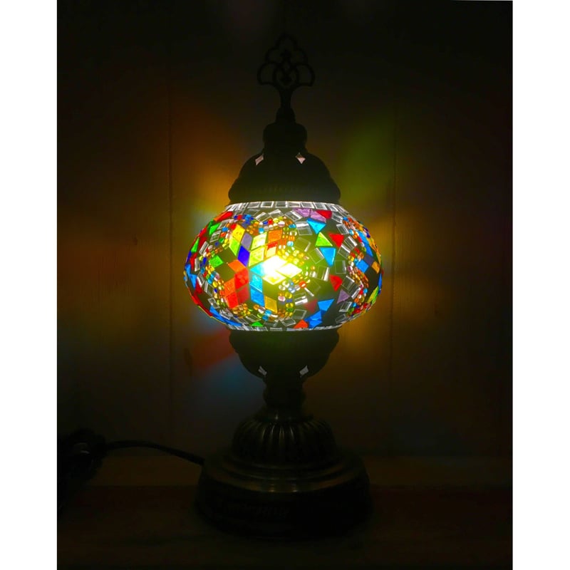 トルコ】スタンドランプ Mサイズ ホワイトミックス3 TSLM-017