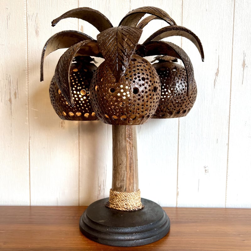 ヤシの木ライト① ヤシの木ランプ ココナッツライト ココナッツランプ