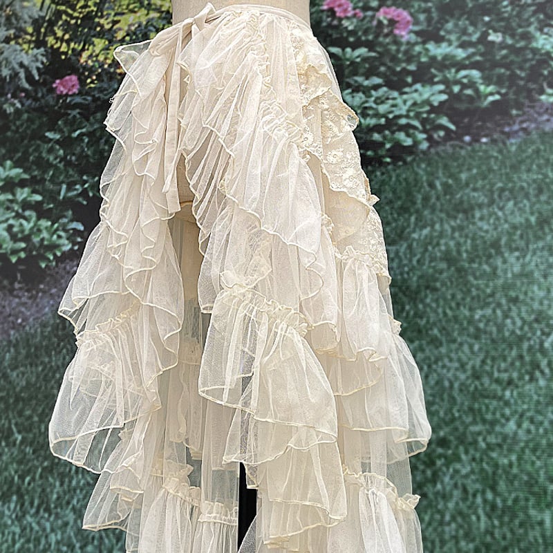 ロリータ オーバースカート スカートカバー Lolita チュール