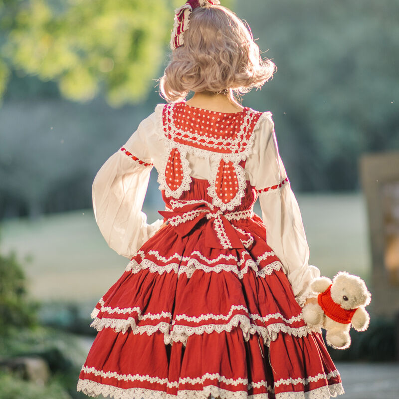 ロリータ ワンピース ジャンパースカート ロリィタ 可愛い 定番 メイド