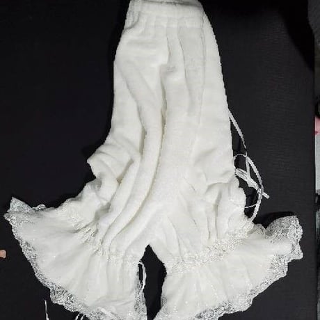ロリータ かぼちゃパンツ 冬 レギンス ドロワーズ オーバーパンツ 着丈 45cm  - 75cm  もこもこ  防寒 あったか