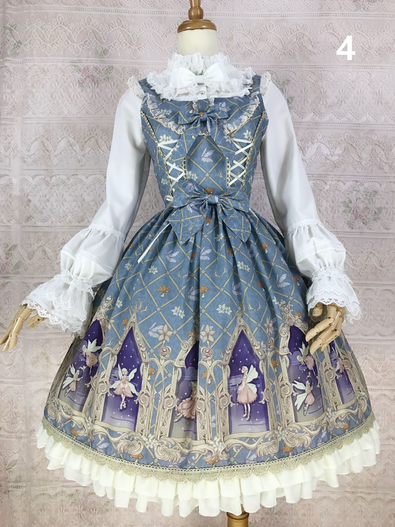 ロリータ ワンピース イェルオリー シフォンJSK アニメ 神秘的 幻想的  