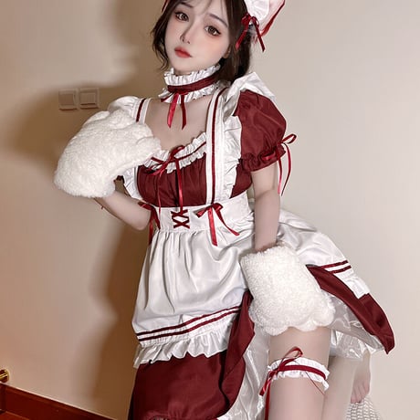 セクシー メイド服 コスプレ 豪華セット 甘ロリータ 姫ロリ 萌え かわいい 仮装 ゴスロリ S-5XL