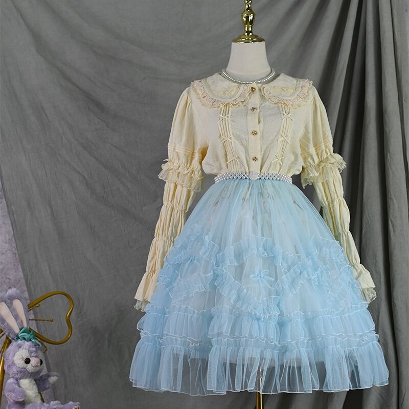Lolita ロリータ オーバースカート ペチコート付き スカート