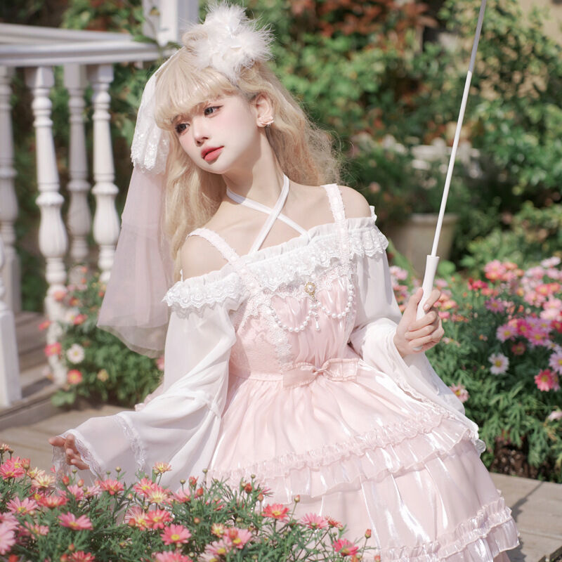 ロリータ ワンピース Lolita ジャンパースカート ドレス ノースリーブ