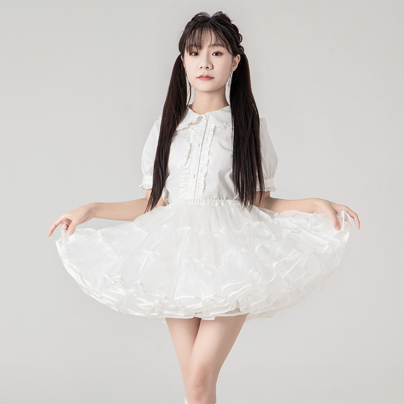 ロリィタ パニエ ミニ丈 超ミニ 35cm丈 コスプレ バレエ ダンス